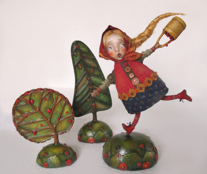 "A be-a-a-ar!!!" - original handmade doll by Anna Zueva